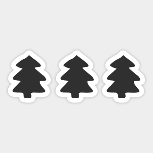 Addams Christmas Trees Sticker